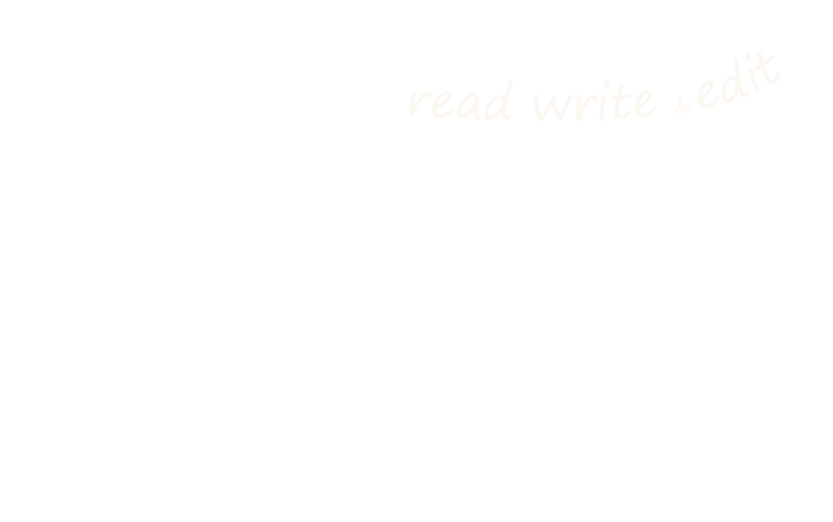 read write and edit small banner
